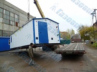 Погрузка БКУ на низкорамник
